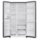LG 650 L, 3 Star, S Frost Free Double Door Side by Side Refrigerator (GL-B257HDS3, Dazzle Steel, Express Freeze)