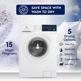 Electrolux 8kg/5kg 5 Star EcoInverter Fully Automatic Front Load Washer Dryer, EWW8024D3WB