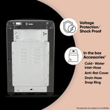 LG 7 Kg 5 Star Smart Inverter Technology Fully Automatic Top Load Washing Machine (T70VBMB1Z, Auto Prewash, Turbodrum, Stainless Steel drum, LED Display, Smart Diagnosis Middle Black)