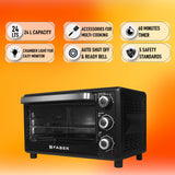 Faber Fotg Bk 24 Liter Oven Toaster Grill,Black,24 Liter,1600W