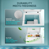 Haier 102 L Single Door Standard Deep Freezer (White, HFC 145 SM5)