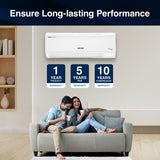 Voltas 1.5 ton 3 Star, Inverter Split AC (Copper, 4-in-1 Adjustable Mode, Anti-dust Filter, 183V Vectra CAW, White)