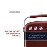 Saregama Carvaan Hindi - Portable Music Player with 5000 Preloaded Songs, FM/BT/AUX (Cherrywood Red)