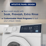 Electrolux 8kg 5 Star Front Load Washing Machine, AutoSense Technology, Full Load Vapour Wash, Hygienic Care, EcoInverter Motor, UltimateCare 300, EWF8024D3WB, White