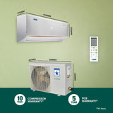 Blue Star 2 Ton 3 Star Hot and Cold Inverter Split AC (IC324DNUHC, White)