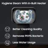 Samsung 8 Kg, 5 Star, Hygiene Steam, Ecobubble, Quick Wash, Soft Closing Door, Digital Inverter, Fully-Automatic Top Load Washing Machine (WA40F08H2CTL, In-Built Heater, Stainwash, Deep Charcoal)