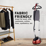 INALSA Standing Garment Steamer 2000 W|Double Pole With 90° & 180° Adjustable Ironing Board |Adjustable Pole Height|2.2 L Water Tank|45 Sec Heat Up Time|32g/min Steam Output,Swiftix 2000