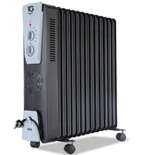 VG OFR Room Heater 13 Fin 2900 Watts Oil Filled Room Heater with PTC Ceramic Fan Heater(OFR 13F DLX Black)