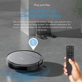 Midea I2A Robotic Vacuum Cleaner with Remote |Wet & Dry |BLDC Motor | 1200Pa Strong Suction | Anti Fall Function | Anti-Collision & Auto Return Charge Function, 110 Minutes, Black