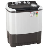 LG 8.0 Kg 5 Star Semi-Automatic Top Loading Washing Machine with Roller Jet Pulsator, Wind Jet Dry, Soak & Rat Away Technology (P8030SGAZ, Collar Scrubber & Rust Free Plastic Base, Dark Gray)
