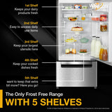 Whirlpool 300 L Frost Free Triple-Door Refrigerator | Zeolite Technology | Microblock Technology [FP 353D PROTTON ROY ALPHA STEEL (N)
