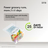 IFB 187L 2 Star Direct-Cool Single Door Refrigerator with 30 Hrs Cooling Retention, Big Vegetable Box, XL Bottle Bin & 4 Year Super Warranty (2026, IFBDC-213BXBWE, Wild Flower Blue)