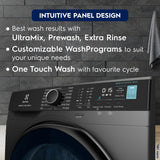 Electrolux 9kg 5 Star Front Load Washing Machine, AutoSense Technology, Full Load Vapour Wash, Hygienic Care, Woolmark, EcoInverter Motor, UltimateCare 500, EWF9024R5SB, Dark Silver