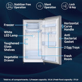 Samsung 189 L, 4 Star, Digital Inverter, Direct-Cool Single Door Refrigerator (RR21H2G24S8/HL, Silver, Elegant Inox, Single Touch Defrost, )