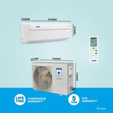 Blue Star 1.5 Ton 3 Star Wi-Fi Inverter Smart Split AC ( IC318VNUS, White)