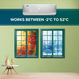 Blue Star 2 Ton 3 Star Hot and Cold Inverter Split AC (IC324DNUHC, White)