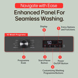 LG 7 Kg, 5 Star, Direct Drive Technology, Steam Wash, 6 Motion DD, Fully-Automatic Front Load Washing Machine (FHB1207Z2M, Allergy Care, In-Built Heater, Touch Panel, Middle Black)