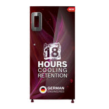 Bosch 207 L, 3 star, Smart Inverter, Direct-Cool Single Door Refrigerator, Feather Wine (CST20W33NI)|18 Hrs Cooling Retention |Super Freeze |Largest Vegetable Box| Beverage Space | 2.5x Faster Cooling