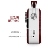 Saregama Carvaan Hindi - Portable Music Player with 5000 Preloaded Songs, FM/BT/AUX (Cherrywood Red)
