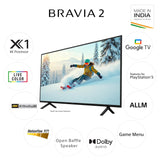 Sony 139 cm (55 inches) BRAVIA 2 4K Ultra HD Smart LED Google TV K-55S25B (Black)