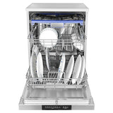 Faber 14 Place Settings Free Standing Dishwasher,8 Wash Programs, LED Display, Adjustable Racks, 3D Wash for Tough Stains, FFSD 8PR 14S, Silver