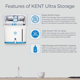 KENT ULTRA STORAGE 8 L UV + UF Water Purifier (Blue)