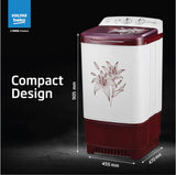 Voltas Beko by A Tata Product 7.5 kg Washer only Maroon, White (WST75BBRT)-(Touchup)