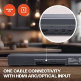 JBL Cinema SB510, Dolby Audio Soundbar with Built-in Subwoofer, 3.1 Channel, Center Channel for Superior Voice Clarity, HDMI eARC, Bluetooth & Optical Connectivity (200W)