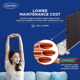 Carrier 1 Ton 3 Star AI Flexicool Inverter Split AC (Copper, Convertible 4-in-1 Cooling,Dual Filtration with HD & PM 2.5 Filter, Auto Cleanser, 2023 Model,ESTER Exi - CAI12ER3R33F0,White)
