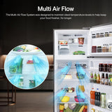 LG 380 L 3 Star Frost-Free Smart Inverter Double Door Refrigerator (GL-S412SPZX, Shiny Steel)