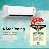 LG 1 Ton 4 Star DUAL Inverter Split AC TS-Q13JNYE, White)