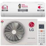 LG 1 Ton 4 Star DUAL Inverter Split AC TS-Q13JNYE, White)