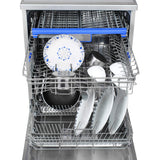 Faber 14 Place Settings Free Standing Dishwasher,8 Wash Programs, LED Display, Adjustable Racks, 3D Wash for Tough Stains, FFSD 8PR 14S, Silver