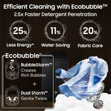 Samsung 8 Kg, 5 Star, Hygiene Steam, Ecobubble, Quick Wash, Soft Closing Door, Digital Inverter, Fully-Automatic Top Load Washing Machine (WA40F08H2CTL, In-Built Heater, Stainwash, Deep Charcoal)