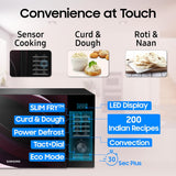 Samsung 28 L Slim Fry, Sensor Cook and Multi Spit Convection Microwave Oven (MC28A5145VR/TL, Black and Pattern, Ceramic Enamel Cavity