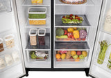 LG 655 L Frost Free Smart Inverter Double Door Side by Side Refrigerator (GL-B257HWBY, Western Black, Express Freezing | Multi Air-Flow)