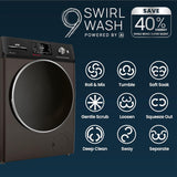 IFB 9 Kg 5 Star Powered by AI with 9 Swirl Wash, WiFi, Fully Automatic Front Load Washing Machine (Executive MBN 9014K, Steam Refresh Program with Eco Inverter, Mocha)