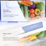 Godrej 180L 2 Star Direct Cool Single Door Refrigerator with 5 Years Warranty | 20L Vegetable Tray | Toughened Glass Shelves| Advanced Capillary Technology (RD EDGE 205BN TRF BR BL, Berry Blue)