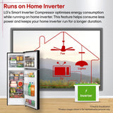 LG 251 L, 2 Star, Smart Inverter, Smart Mode, Frost-Free Double Door Refrigerator (GLT2526WWOB, Onyx Black, Multi Air Flow, Express Freeze, Deodorizer, Bigger Size & Better Cooling, 2026 Model)
