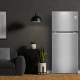 LG 380 L 3 Star Frost-Free Smart Inverter Double Door Refrigerator (GL-S412SPZX, Shiny Steel)