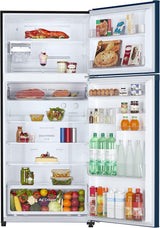 Toshiba, Frost Free, Double Door, 608 Ltrs, Real Inverter, 1 Star, Black Glass Finish, Auto Ice Maker,GR-RT835WE-PGI(22)