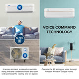 Blue Star 1.5 Ton 3 Star Wi-Fi Inverter Smart Split AC ( IC318VNUS, White)