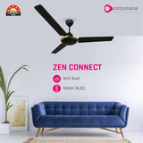 OTTOMATE Zen Connect Smart BLDC with Remote 3 Blade 1200 MM High Speed Ceiling fan (Black, Pack of 1)