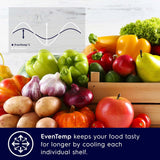 Electrolux 461L Frost Free Inverter Double Door Refrigerator, Top Freezer, TasteLockAuto & TasteGuard Technology, Arctic Silver Steel, UltimateTaste 500, ETB4600C-A | Open Box like New |