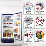 LG 210 L, 5 Star, Direct Cool, Smart Inverter Compressor, Single Door Refrigerator(GL-D231ABAU)