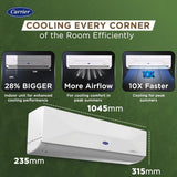 Carrier 2 Ton 3 Star Wi-Fi Smart Flexicool Inverter Split AC (,ESTER EDGE FXi (Wi-Fi),CAI24EE3R35W0,White)