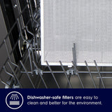 Electrolux 90cm T-Box Chimney for up to 210 sqft Kitchen, UltimateTaste 500, Black, ECT9623B