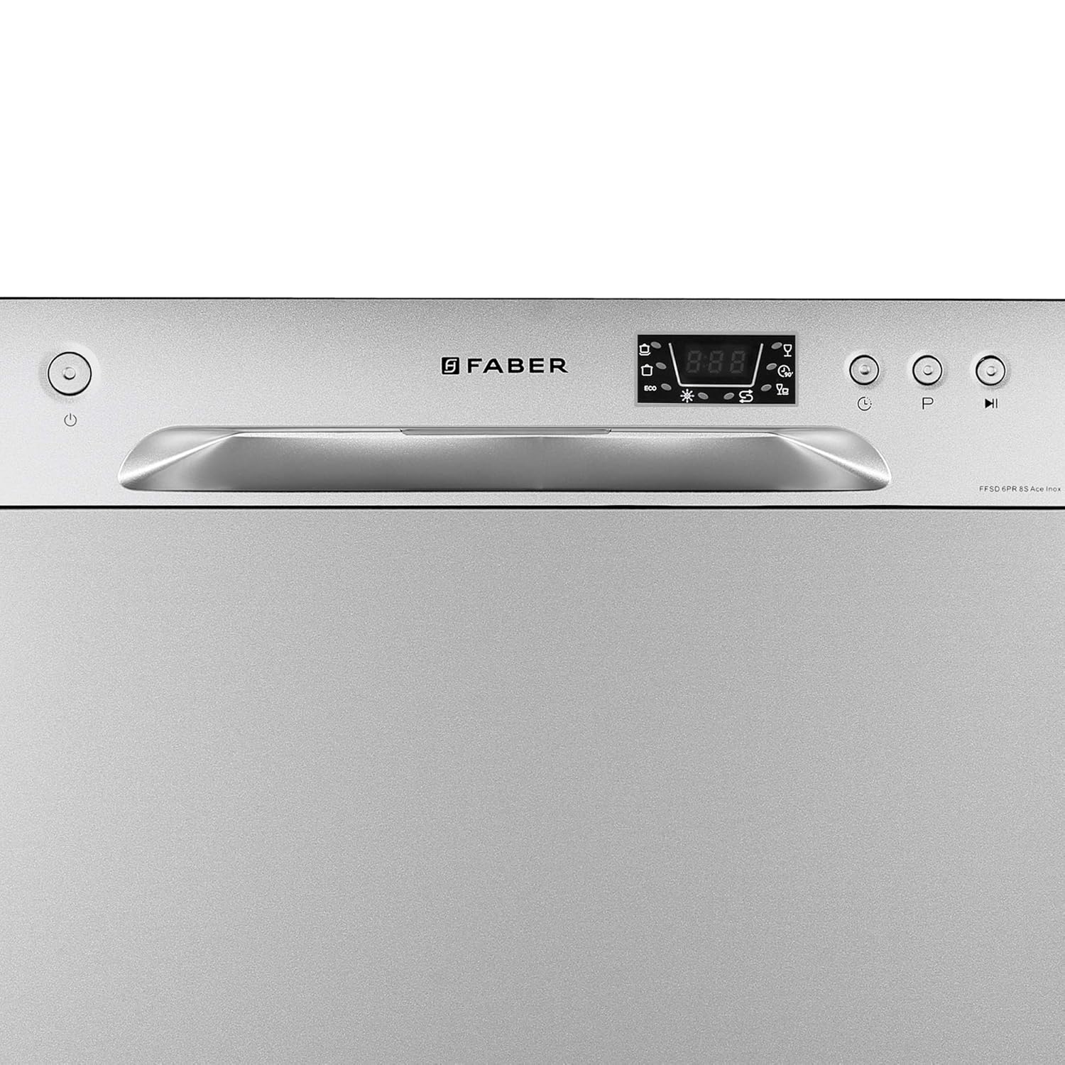 Faber 8 Place Dishwasher | 6 Wash Programs |Adjustable Upper Rack & Cutlery Tray | 8L Water/Cycle| FFSD 6PR 8S Ace Inox
