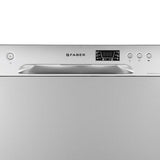Faber 8 Place Dishwasher | 6 Wash Programs |Adjustable Upper Rack & Cutlery Tray | 8L Water/Cycle| FFSD 6PR 8S Ace Inox