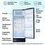 Samsung 183 L, 5 Star, Digital Inverter, Direct-Cool Single Door Refrigerator (RR20D2825HV/NL )
